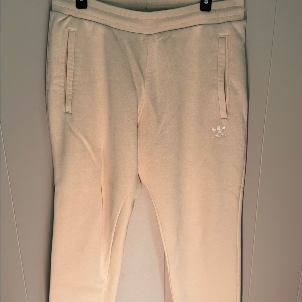 Adidas Cream Sweatpants Size Large